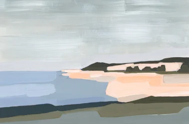 Peach Beach, 2023 (acrílico sobre papel)