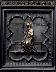 Humildade, painel D das Portas do Sul do Batistério de San Giovanni, 1336 (bronze)