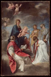 A Virgem com o Menino e os santos Inácio de Loyola, Francisco Xavier, Cosme e Damião