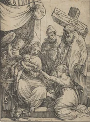 O casamento de Santa Catarina, 1550-60.