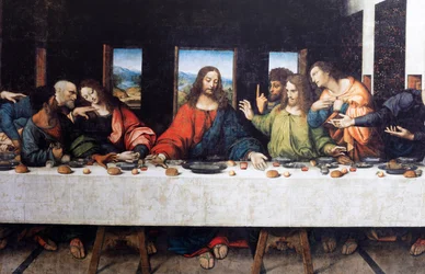 Abadia (Abadia de Tongerlo). Pintura. A Última Ceia. 1506-1507. Pormenor (pintura)