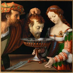Salomé com a cabeça de São João Batista, c.1501-20 (pintura sobre madeira)