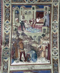 Martírio e decote da imperatriz Faustina. (Fresco)