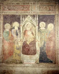 Virgem e Criança com SS. João Batista, Nicolau e Elias (afresco)