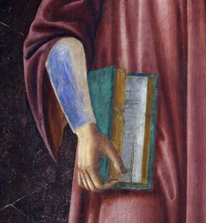 Dante Alghieri (detalhe) da série Villa Carducci de homens e mulheres famosos, c.1450 (fresco colocado sobre tela)