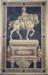 Monumento equestre de Niccolo Marucci da Tolentino (d.1435), 1456 (fresco)
