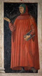 Retrato de Francesco Petrarca (fresco, cerca de 1451)