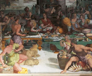 Júlio César recebendo o imposto do Egito (fresco)