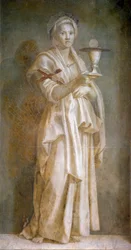 La Faith Fresco de Andrea del Sarto (1486-1531) 1522 Dim. 194x110 cm Florença, Chiostro dello Scalzo