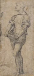 Jovens em pé segurando um livro, ca 1515