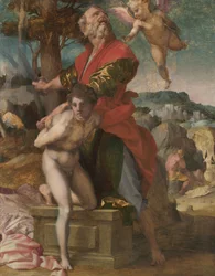 O Sacrifício de Isaac, c. 1527 (óleo sobre madeira)