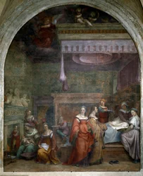A Natividade de Maria (Fresco
