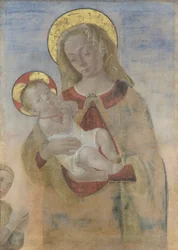 Madona com criança e a rezar, c.1470-80 (óleo sobre tela)