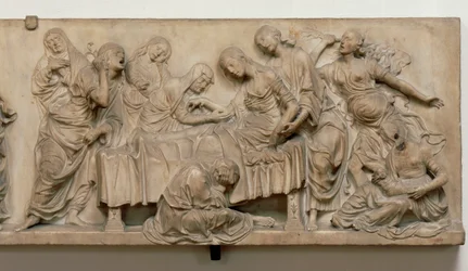 Alívio mostrando a morte de Francesca Tornabuoni