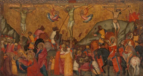 A crucificação.
