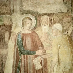 Detalhe de São Ranieri na Terra Santa, meados do século XIV
