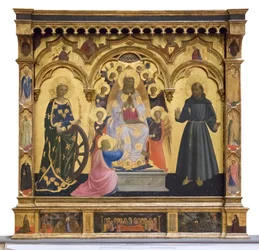 Nossa Senhora da Cintola com Santa Catarina e Francisco