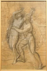 Apollo e Daphne por Andrea Appiani (1754-1817), desenho