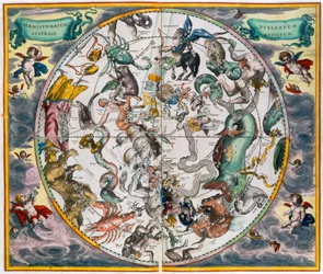 Mapa do Hemisfério Sul celestial, 1660-1661