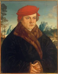 Retrato de um homem com uma boina vermelha