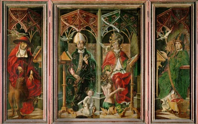Quatro Padres da Igreja (óleo sobre madeira)