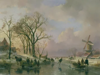 Patinando na Holanda