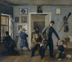 Na escola, 1854
