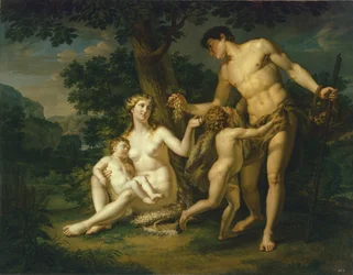 Adão e Eva com crianças debaixo de uma árvore, 1803