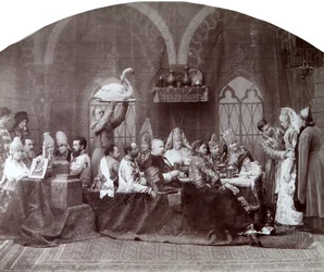 Casamento de boyars noblemans, Rússia, c1883-c1884