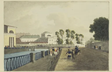 A Casa Apraksin no rio Fontanka, 1821-1822