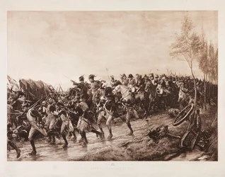 Depois de Waterloo: Every Man for Himself, 1890 (fotogravura em sépia)