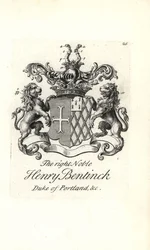 Brasão e brasão do nobre e direito Henry Bentinck