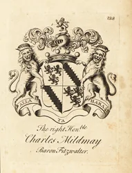 Escudo de armas do honorável Charles Mildmay