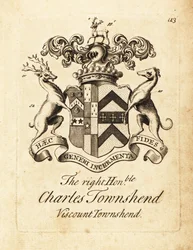 Brasão de armas do Honorável Charles Townshend, 2° Visconde Townshend