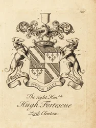 Escudo de armas do Honorável Hugh Fortescue