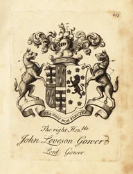 Brasão do Honorável John Leveson Gower, Lord Gower