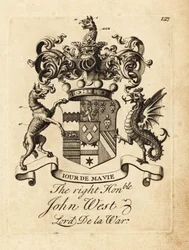 Escudo de armas do honorável John West