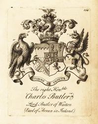 Escudo de armas do ilustre Tenente-General Charles Butler