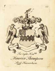 Brasão do Honorável Honorável Maurice Thompson, Lord Haversham, 2º Barão Haversham