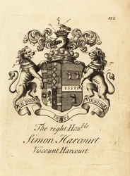 Escudo de armas do ilustre Simon Harcourt