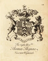 Brasão do Honorável Thomas Thynne, 2° Visconde Weymouth
