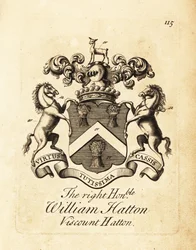 Escudo de armas do ilustre William Hatton