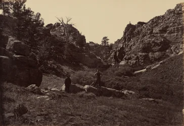 Placa 10. Portão do Diabo, Cânion de Dale Creek, 1869 (foto)