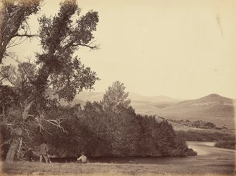 Placa 20. Nascente do rio Laramie, 1869 (foto)