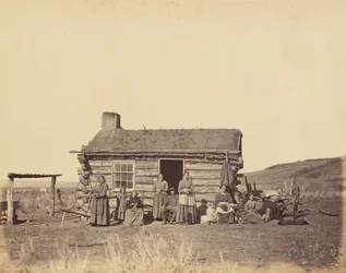 Placa 48. Família Mórmon, Vale do Grande Lago Salgado, 1869 (foto)