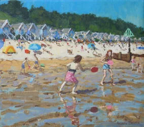 Morcego e bola,Wells- next -the-sea, 2019,(óleo sobre tela)