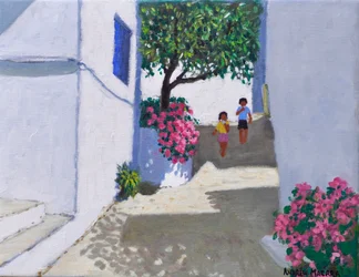 Buganvílias, Skiathos, 2024 (óleo sobre tela)