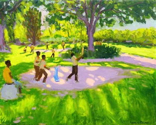 Cricket Practice, Jardins Botânicos, Dominica, Grenadines, West Indies,