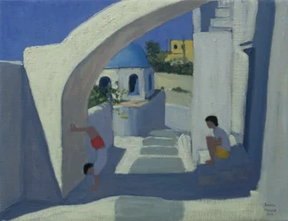 Pino de mão, Santorini
