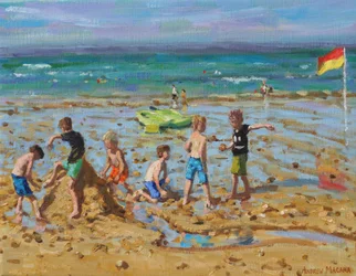 The sandcastle,Wells-next -the- sea,Norfolk, 2019,(oil on canvas)